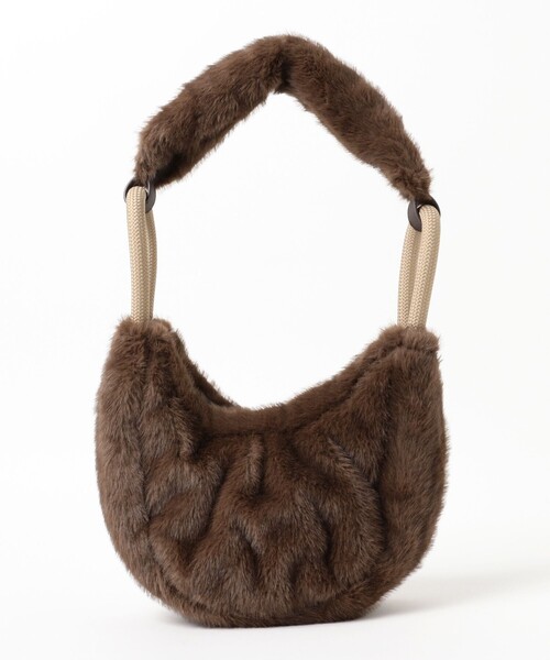 NOMADIS（ノマディス）の「NOMADIS / MOON FUR バッグ（トートバッグ・レディース・ダークブラウン・ONE SIZE）」の4枚目の写真