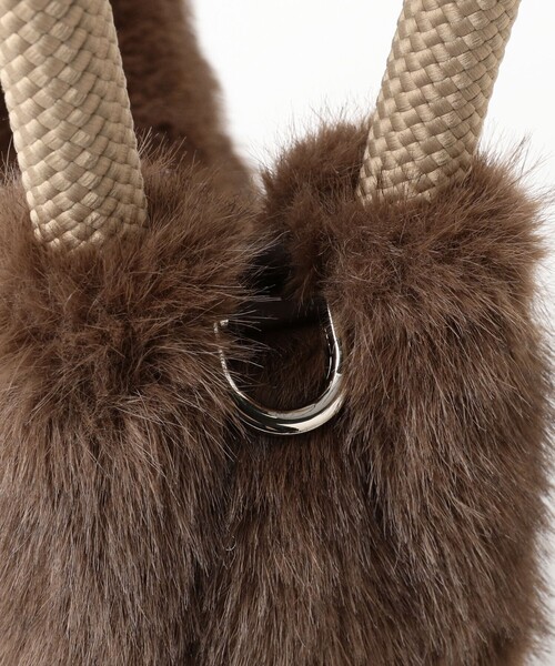 NOMADIS（ノマディス）の「NOMADIS / MOON FUR バッグ（トートバッグ・レディース・ダークブラウン・ONE SIZE）」の6枚目の写真
