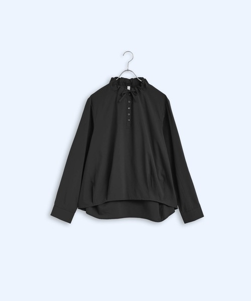 Kelen（ケレン）の「「KELEN / ケレン」デザインカラーブラウス（シャツ/ブラウス・レディース・チャコールグレー/オフホワイト/ブラック/グレイッシュベージュ・S/M）」の3枚目の写真