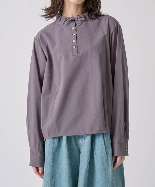 Kelen（ケレン）の「「KELEN / ケレン」デザインカラーブラウス（シャツ/ブラウス・レディース・チャコールグレー/オフホワイト/ブラック/グレイッシュベージュ・S/M）」の21枚目の写真