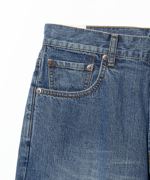 BEAMS PLUS（ビームスプラス）の「5ポケット セルヴィッチ ワイド デニムパンツ（その他パンツ・メンズ・ブルー・SMALL/MEDIUM/LARGE/X-LARGE/XX-LARGE）」の6枚目の写真