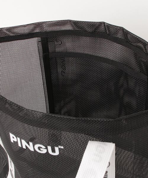 THE BAREFOOT（ベアフット）の「【 PINGU / ピングー 】PINGU×松本セイジ ロゴテープメッシュトート　LSI（トートバッグ・レディース・ブラック・FREE）」の3枚目の写真