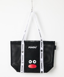 THE BAREFOOT（ベアフット）の「【 PINGU / ピングー 】PINGU×松本セイジ ロゴテープメッシュトート　LSI（トートバッグ）」