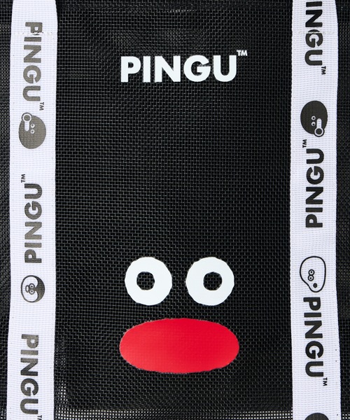 THE BAREFOOT（ベアフット）の「【 PINGU / ピングー 】PINGU×松本セイジ ロゴテープメッシュトート　LSI（トートバッグ・レディース・ブラック・FREE）」の6枚目の写真