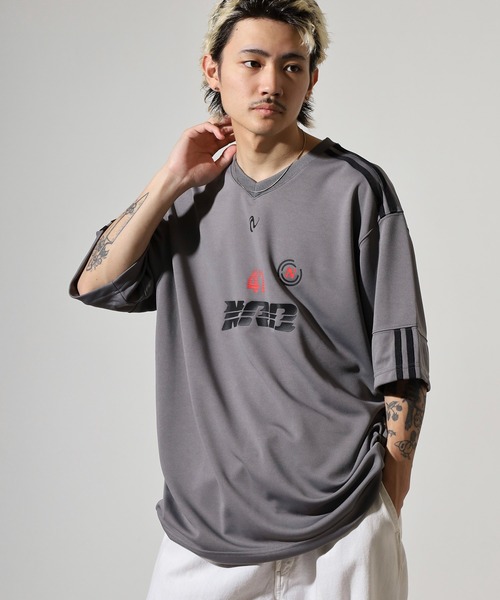 スポーティ ジャージ 半袖 Tシャツ（Tシャツ/カットソー）｜NERDY