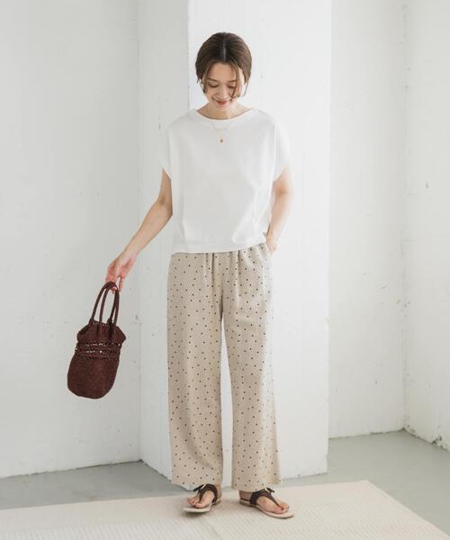 URBAN RESEARCH DOORS（アーバンリサーチドアーズ）の「コットンバックタックフレンチプルオーバー（Tシャツ/カットソー・レディース・オフホワイト/ネイビー/ミント/チャコールグレー・MEDIUM）」の21枚目の写真