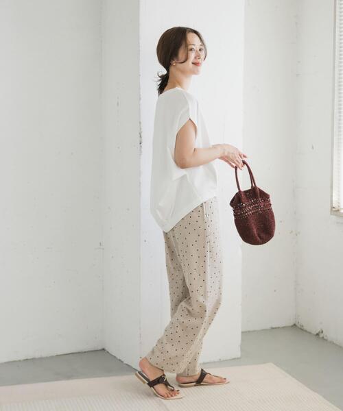 URBAN RESEARCH DOORS（アーバンリサーチドアーズ）の「コットンバックタックフレンチプルオーバー（Tシャツ/カットソー・レディース・オフホワイト/ネイビー/ミント/チャコールグレー・MEDIUM）」の20枚目の写真