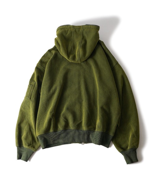 Subciety(サブサエティ)の「Full zip hoodie(パーカー・メンズ・グリーン/ブラック/グレー・X-LARGE/LARGE/MEDIUM/SMALL)」の12枚目の写真