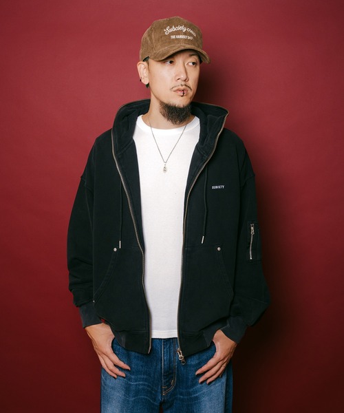 Subciety(サブサエティ)の「Full zip hoodie(パーカー・メンズ・グリーン/ブラック/グレー・X-LARGE/LARGE/MEDIUM/SMALL)」の14枚目の写真