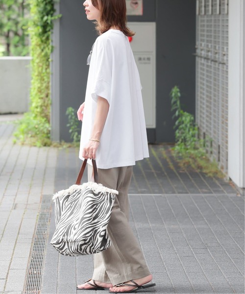 JOURNAL STANDARD relume(ジャーナルスタンダード レリューム)の「《追加3》オーガニックコットン汗ジミ防止ワイドT(Tシャツ/カットソー・レディース・グレー/ブラック/ライトグレー/ホワイト・FREE)」の11枚目の写真