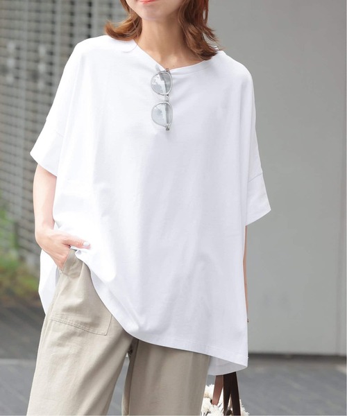 JOURNAL STANDARD relume(ジャーナルスタンダード レリューム)の「《追加3》オーガニックコットン汗ジミ防止ワイドT(Tシャツ/カットソー・レディース・グレー/ブラック/ライトグレー/ホワイト・FREE)」の12枚目の写真