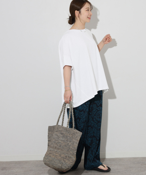 JOURNAL STANDARD relume(ジャーナルスタンダード レリューム)の「《追加3》オーガニックコットン汗ジミ防止ワイドT(Tシャツ/カットソー・レディース・グレー/ブラック/ライトグレー/ホワイト・FREE)」の18枚目の写真