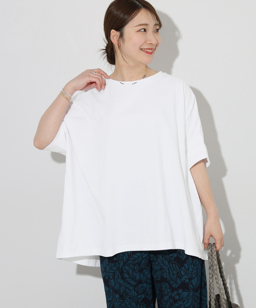 JOURNAL STANDARD relume(ジャーナルスタンダード レリューム)の「《追加3》オーガニックコットン汗ジミ防止ワイドT(Tシャツ/カットソー・レディース・グレー/ブラック/ライトグレー/ホワイト・FREE)」の20枚目の写真