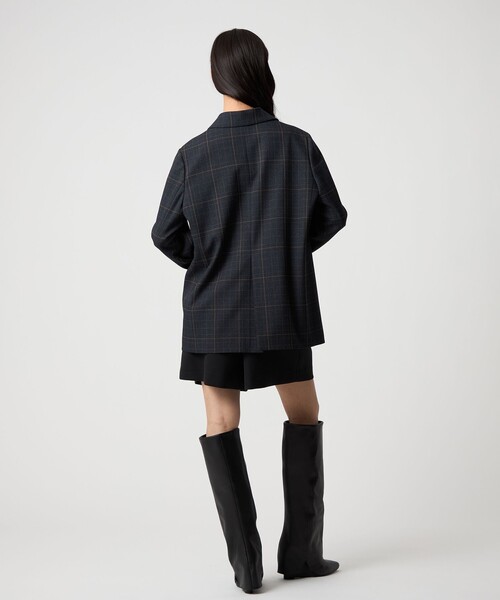 EMMEL REFINES＞EM グレンチェック テーラード ジャケット（テーラード