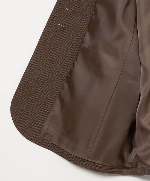 EMMEL REFINES（エメルリファインズ）の「＜EMMEL REFINES＞EM グレンチェック テーラード ジャケット（テーラードジャケット・レディース・ダークグレー/ダークブラウン・M/S）」の8枚目の写真