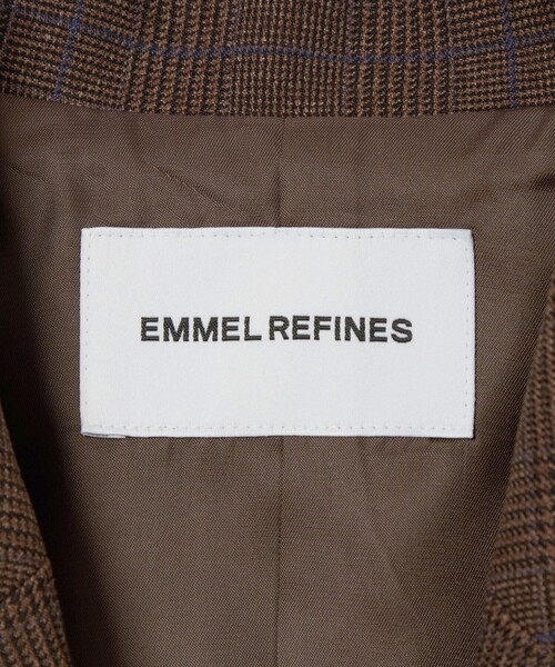 EMMEL REFINES（エメルリファインズ）の「＜EMMEL REFINES＞EM グレンチェック テーラード ジャケット（テーラードジャケット・レディース・ダークグレー/ダークブラウン・M/S）」の10枚目の写真