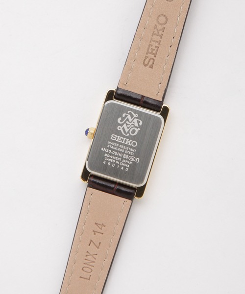 セイコー スクエア型 アナログ時計 SEIKO/セイコー コラボレーション スクエア D.ブラウン