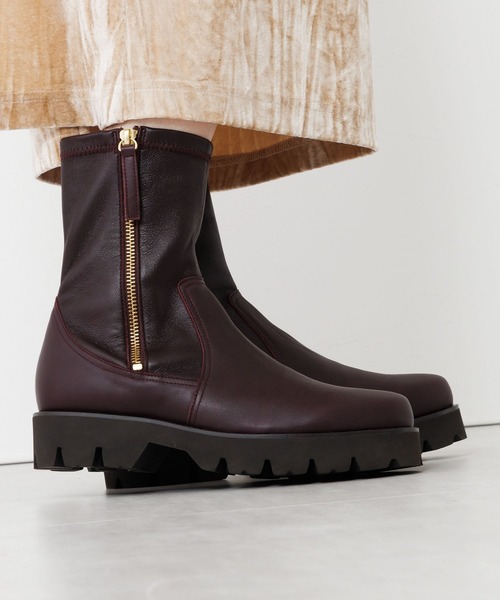 極美品✨ ヒミコ ストレッチブーツ （23㌢） トラックソール HIMIKO ヒミコ 卑弥呼【トレンド！】トラックソールストレッチブーツ/611411