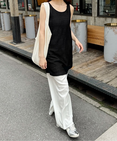 LE MORE(リモア)の「ジャガードミニワンピース(ワンピース・レディース・アイボリー/ブラック・FREE)」の10枚目の写真