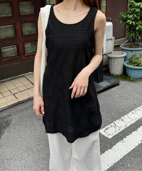 LE MORE(リモア)の「ジャガードミニワンピース(ワンピース・レディース・アイボリー/ブラック・FREE)」の11枚目の写真