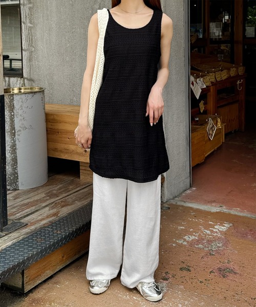 LE MORE(リモア)の「ジャガードミニワンピース(ワンピース・レディース・アイボリー/ブラック・FREE)」の17枚目の写真