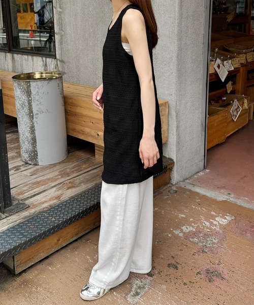 LE MORE(リモア)の「ジャガードミニワンピース(ワンピース・レディース・アイボリー/ブラック・FREE)」の18枚目の写真