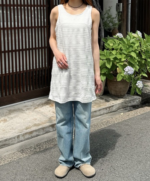 LE MORE(リモア)の「ジャガードミニワンピース(ワンピース・レディース・アイボリー/ブラック・FREE)」の5枚目の写真