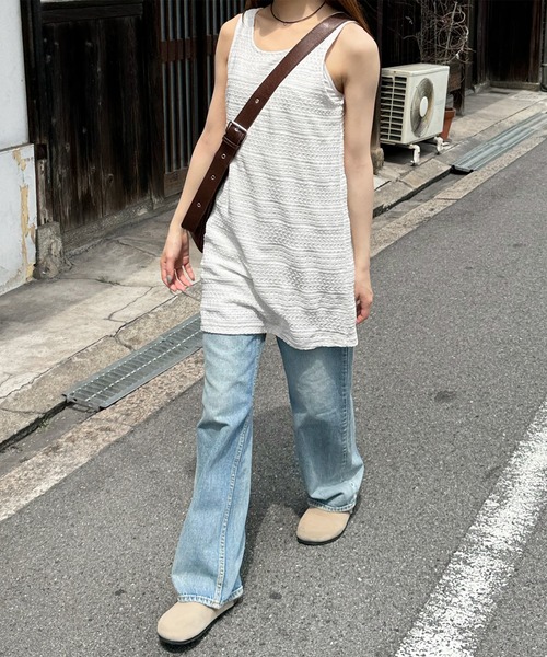 LE MORE(リモア)の「ジャガードミニワンピース(ワンピース・レディース・アイボリー/ブラック・FREE)」の6枚目の写真