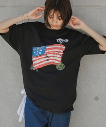 BLANK　 | USA Flag Graphic Tee/ USAフラッグ グラフィック Tシャツ(Tシャツ/カットソー)