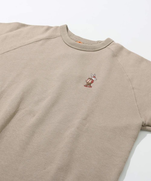 KRIFF MAYER Lady's Collection（クリフメイヤーレディースコレクション）の「【本体綿100％】ラグランスウェットチュニック（スウェット・レディース・チャコール/グレイッシュベージュ/ライトブルー/ナチュラル・MEDIUM/LARGE）」の15枚目の写真