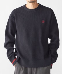 FRED PERRY | 【SHIPS別注】FRED PERRY: シングル ティップ ワッフル ニット(スウェット)