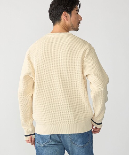 FRED PERRY(フレッドペリー)の「【SHIPS別注】FRED PERRY: シングル ティップ ワッフル ニット(スウェット・メンズ・ネイビー/ダークグレー/ナチュラル/ブラック/ブラウン/ダークブルー/オートミール・SMALL/MEDIUM/LARGE/X-LARGE)」の18枚目の写真