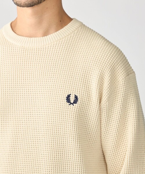 FRED PERRY(フレッドペリー)の「【SHIPS別注】FRED PERRY: シングル ティップ ワッフル ニット(スウェット・メンズ・ネイビー/ダークグレー/ナチュラル/ブラック/ブラウン/ダークブルー/オートミール・SMALL/MEDIUM/LARGE/X-LARGE)」の19枚目の写真