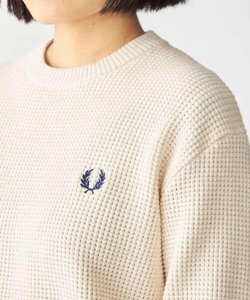 SHIPS別注】FRED PERRY: シングル ティップ ワッフル ニット