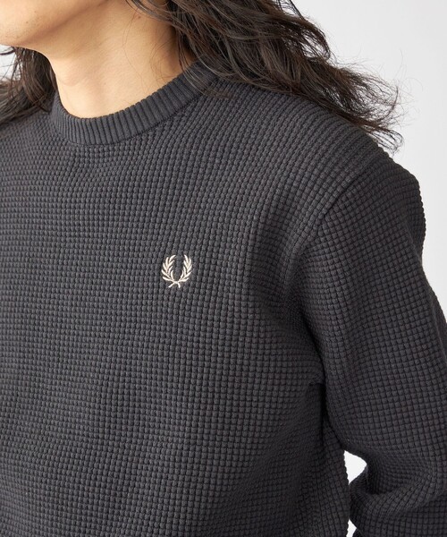 SHIPS別注】FRED PERRY: シングル ティップ ワッフル ニット