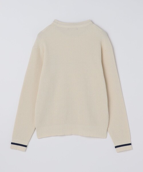 SHIPS別注】FRED PERRY: シングル ティップ ワッフル ニット