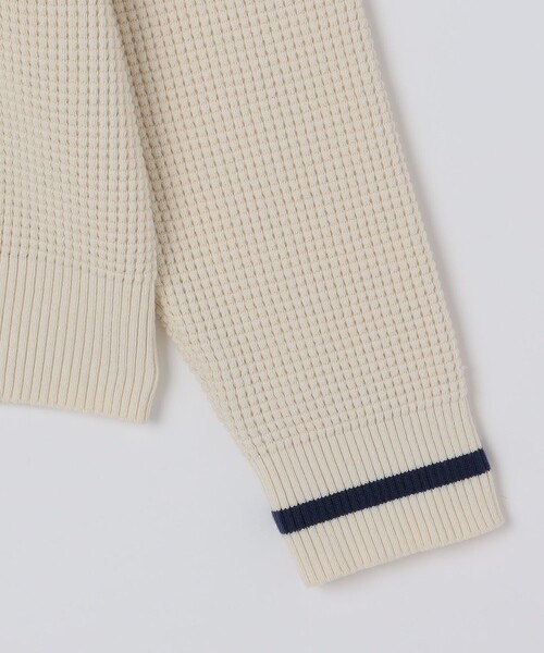 FRED PERRY（フレッドペリー）の「【SHIPS別注】FRED PERRY: シングル ティップ ワッフル ニット（スウェット・メンズ・ネイビー/ダークグレー/ナチュラル・SMALL/MEDIUM/LARGE/X-LARGE）」の12枚目の写真