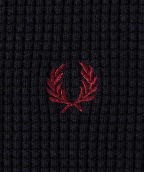 FRED PERRY（フレッドペリー）の「【SHIPS別注】FRED PERRY: シングル ティップ ワッフル ニット（スウェット・メンズ・ネイビー/ダークグレー/ナチュラル・SMALL/MEDIUM/LARGE/X-LARGE）」の5枚目の写真