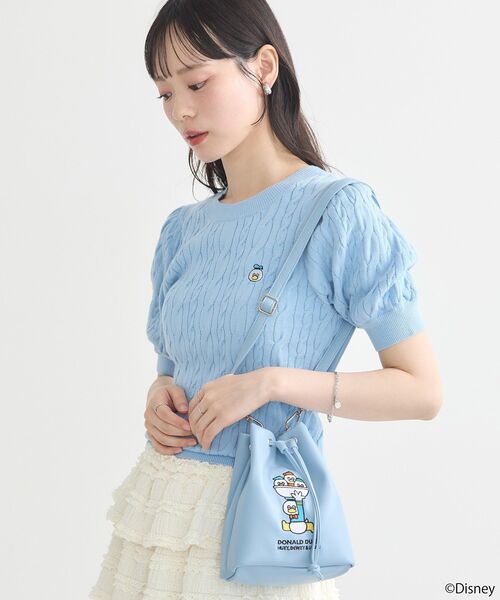 Disney(ディズニー)の「Disney×Seiji Matsumotoミニバッグ(トートバッグ・レディース・レッド/サックスブルー/ピンク/キャメル・FREE)」の8枚目の写真