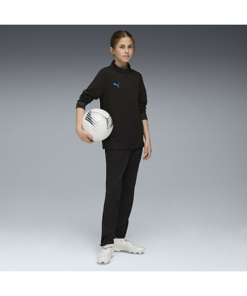 PUMA（プーマ）の「PUMA プーマ キッズ サッカー INDIVIDUALCUP 1/4 ジップトップ 120-160cm（ジャージ・キッズ・ブラック×ブルー/ブルー系その他2・130/120/140/160/150）」の13枚目の写真