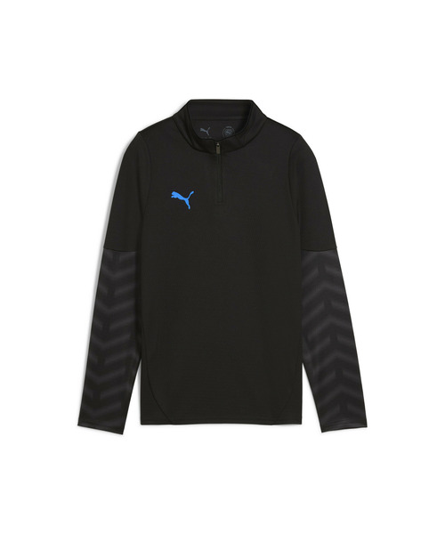 PUMA（プーマ）の「PUMA プーマ キッズ サッカー INDIVIDUALCUP 1/4 ジップトップ 120-160cm（ジャージ・キッズ・ブラック×ブルー/ブルー系その他2・130/120/140/160/150）」の11枚目の写真