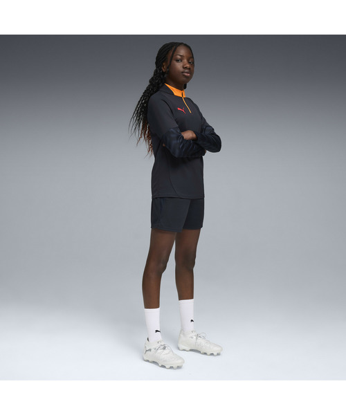 PUMA（プーマ）の「PUMA プーマ キッズ サッカー INDIVIDUALCUP 1/4 ジップトップ 120-160cm（ジャージ・キッズ・ブラック×ブルー/ブルー系その他2・130/120/140/160/150）」の8枚目の写真