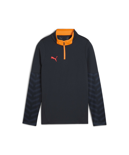PUMA（プーマ）の「PUMA プーマ キッズ サッカー INDIVIDUALCUP 1/4 ジップトップ 120-160cm（ジャージ・キッズ・ブラック×ブルー/ブルー系その他2・130/120/140/160/150）」の6枚目の写真