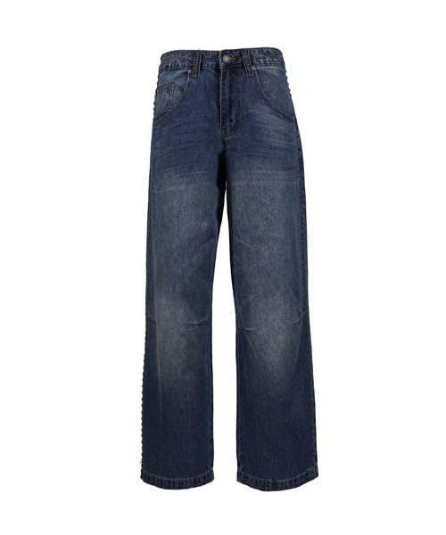 Jaded London（ジェイデッドロンドン）の「NAILED STUDDED COLOSSUS JEANS IN VINTAGE BLUE WASH（デニムパンツ・レディース・ネイビー・26/25）」の6枚目の写真