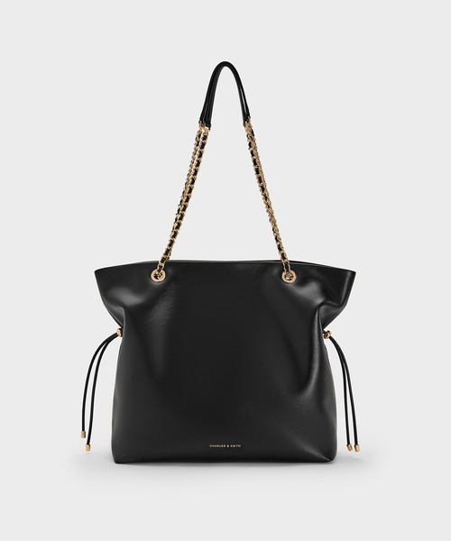 CHARLES&KEITH アリア ブレイドストラップダブルハンドルトートバッグ Arya アリア ブレイドストラップダブルハンドルトートバッグ