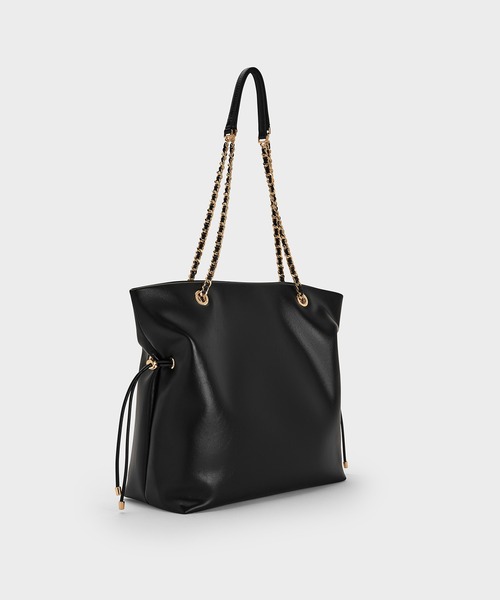 CHARLES&KEITH アリア ブレイドストラップダブルハンドルトートバッグ Arya アリア ブレイドストラップダブルハンドルトートバッグ