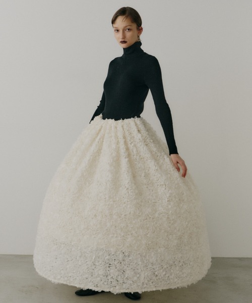 PERNA フラワーオーガンスカート　最終値下げ PERNA フラワーオーガンスカート 最終値下げ セール】フラワーオーガン