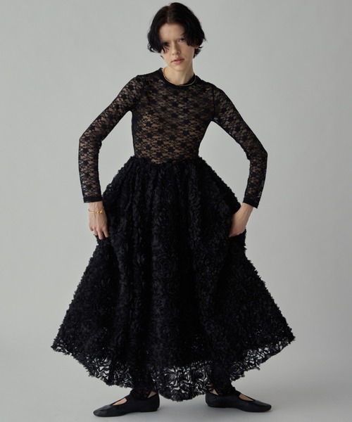 セール】フラワーオーガンスカート（スカート）｜PERNA（ペルナ）の