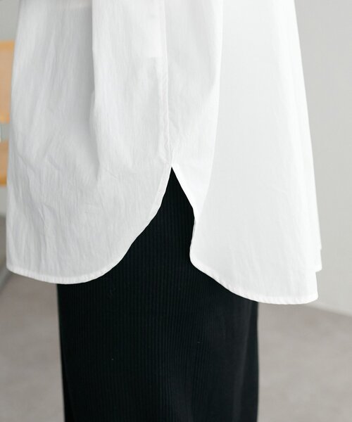 DISCOAT(ディスコート)の「【ユニセックス】ワッシャーナイロンフード付きシャツ(シャツ/ブラウス・レディース・ブラウン/オフホワイト/ブラック・FREE)」の7枚目の写真