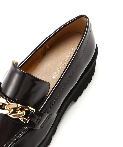 NATURAL BEAUTY BASIC（ナチュラルビューティーベーシック）の「◇ボリュームソールローファー（ローファー・レディース・ブラック/ダークブラウン・22.5cm/23.5cm/24.5cm）」の8枚目の写真